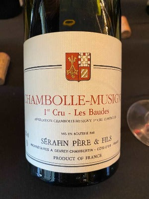 Serafin Pere & Fils Les Baudes Chambolle-Musigny 1er cru 2019 Red Burgundy Magnum - Hapiwine Shop