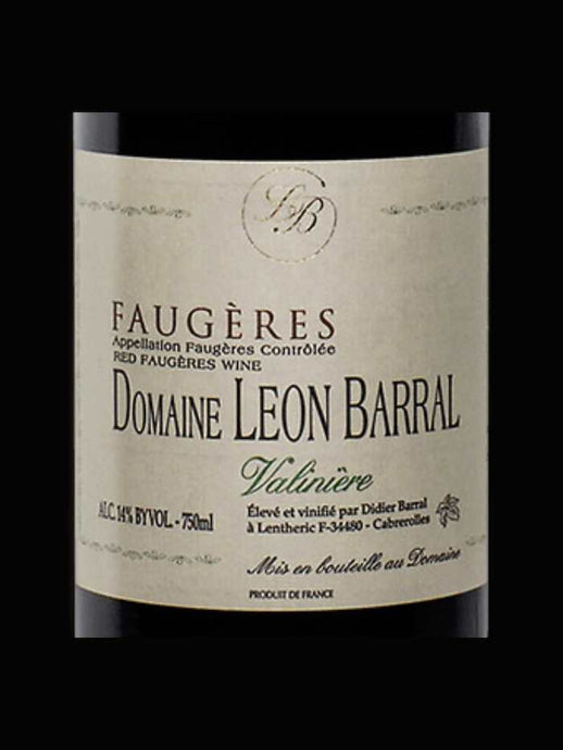 Domaine Leon Barral, Cuvée Valinière, Faugères, 2013, 75cl